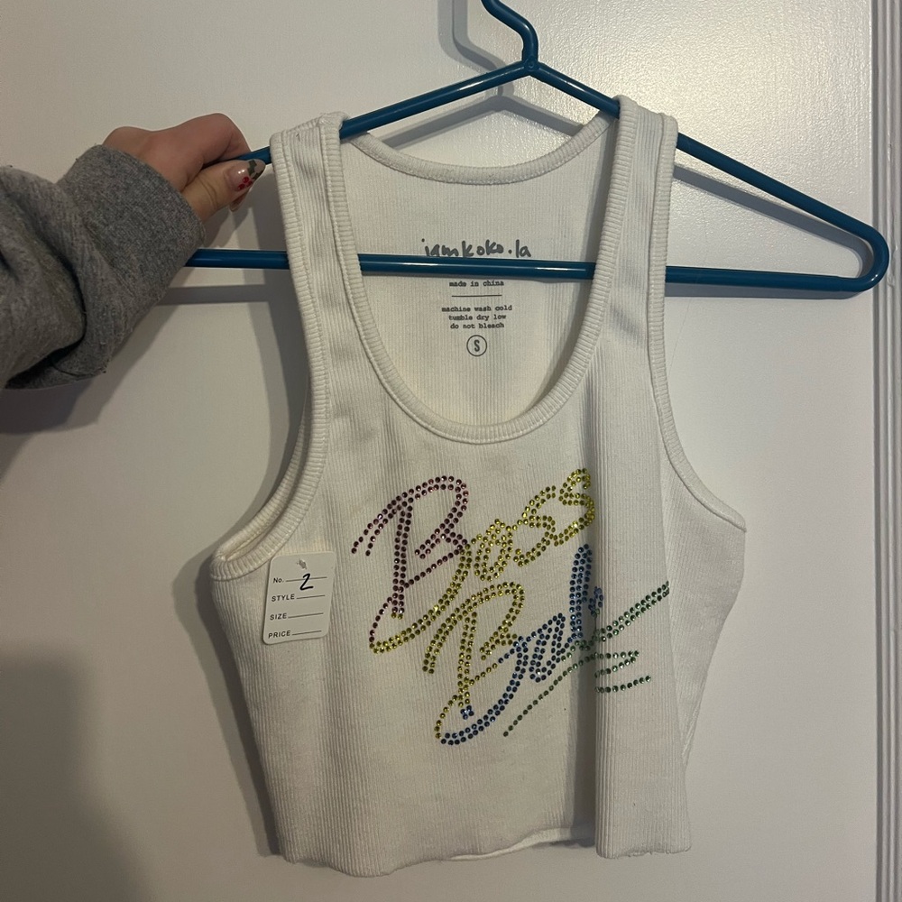 Bedazzled iamkoko.la tank too